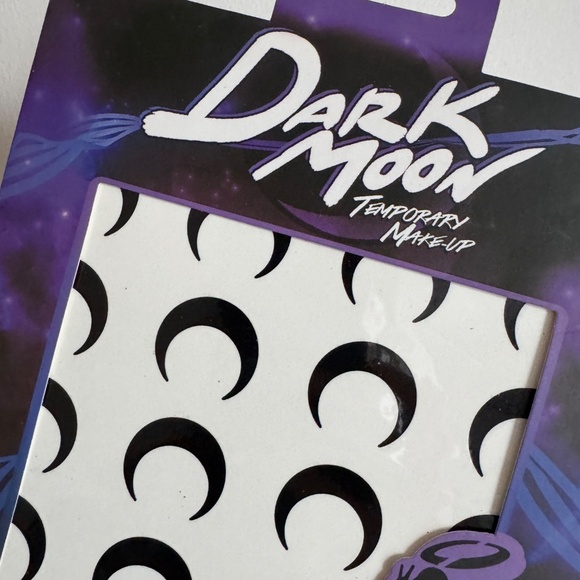 70 Sailor Moon Temporary Tattoos Black Cresent dark moons forehead tattoo makeup - Picture 3 of 7
